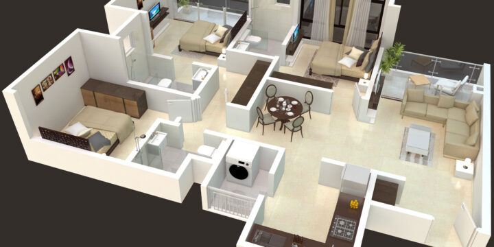 Duville Riverdale Residences 3BHK Flat / Apartment1065sqft